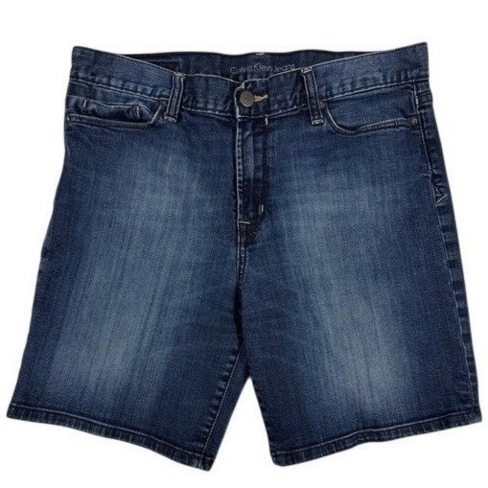 Calvin Klein‎ Jeans Shorts Womens 29 Denim Blue Stretch Mid Rise
